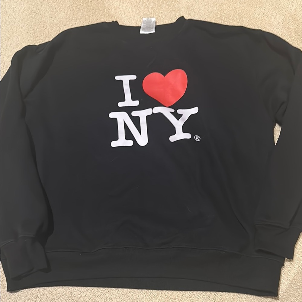 I Heart NY Black Graphic Sweatshirt